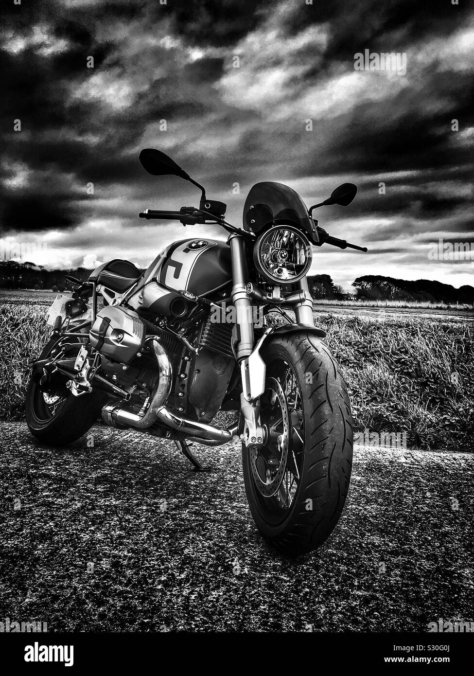 Bmw r nine t 719 special retro hipster cafe racer Stock Photo