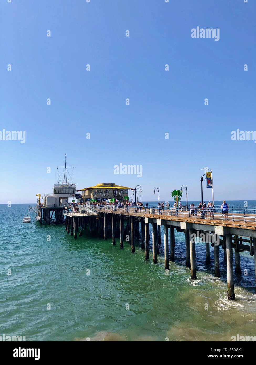 Santa Monica Pier Stock Photo