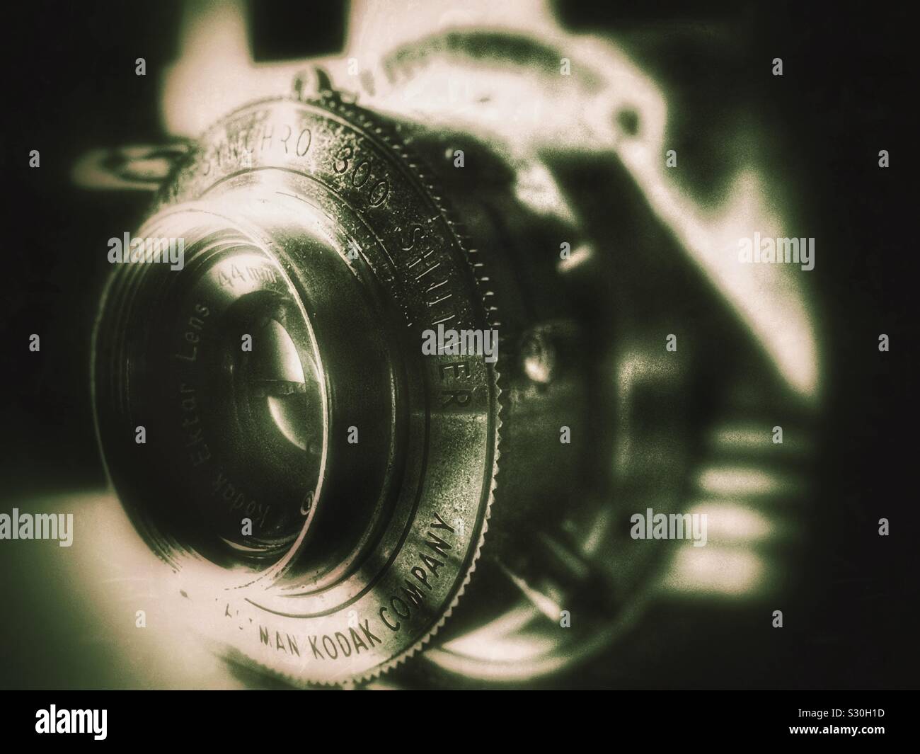 Old Kodak Signet 35 camera - Smartphone Captured Stock Image