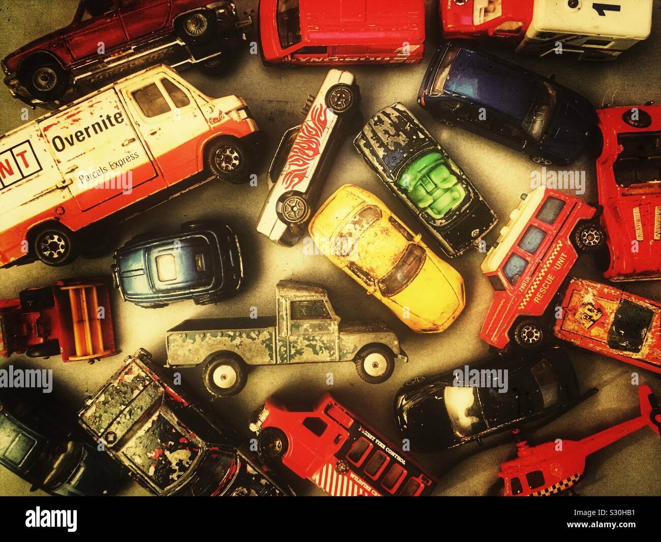 Toy cars Stock Photo