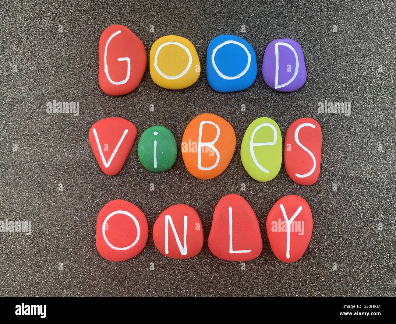 Good vibes only Stock Photo