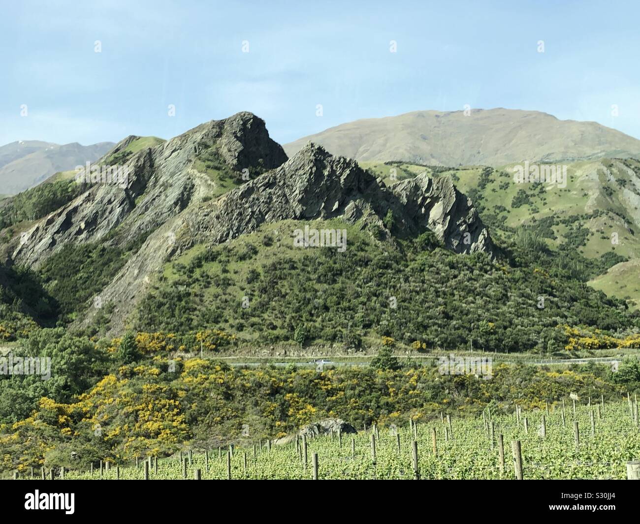 Judge and Jury Rocks Queenstown - Smartphone Captured Stock Image