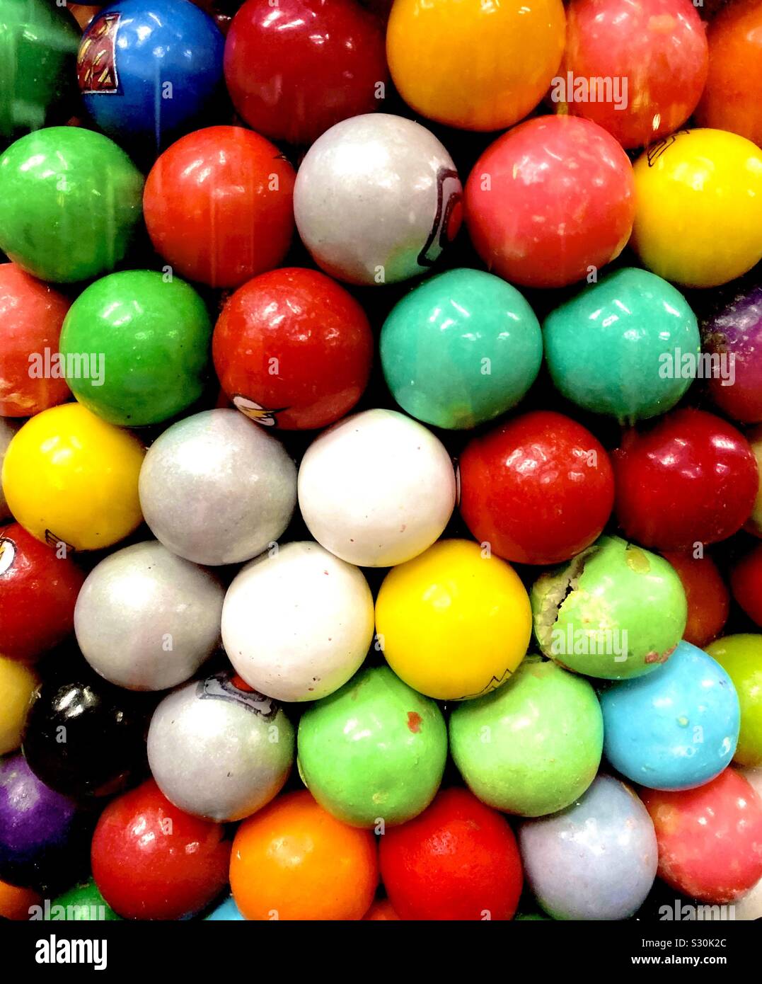 Colorful gum balls Stock Photo