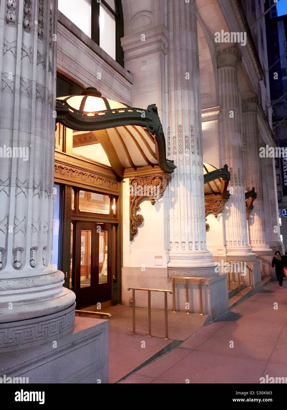 Graduate school of the city College of New York at the corner of fifth Avenue and 34th St. in midtown Manhattan, NYC, USA - Smartphone Captured Stock Image