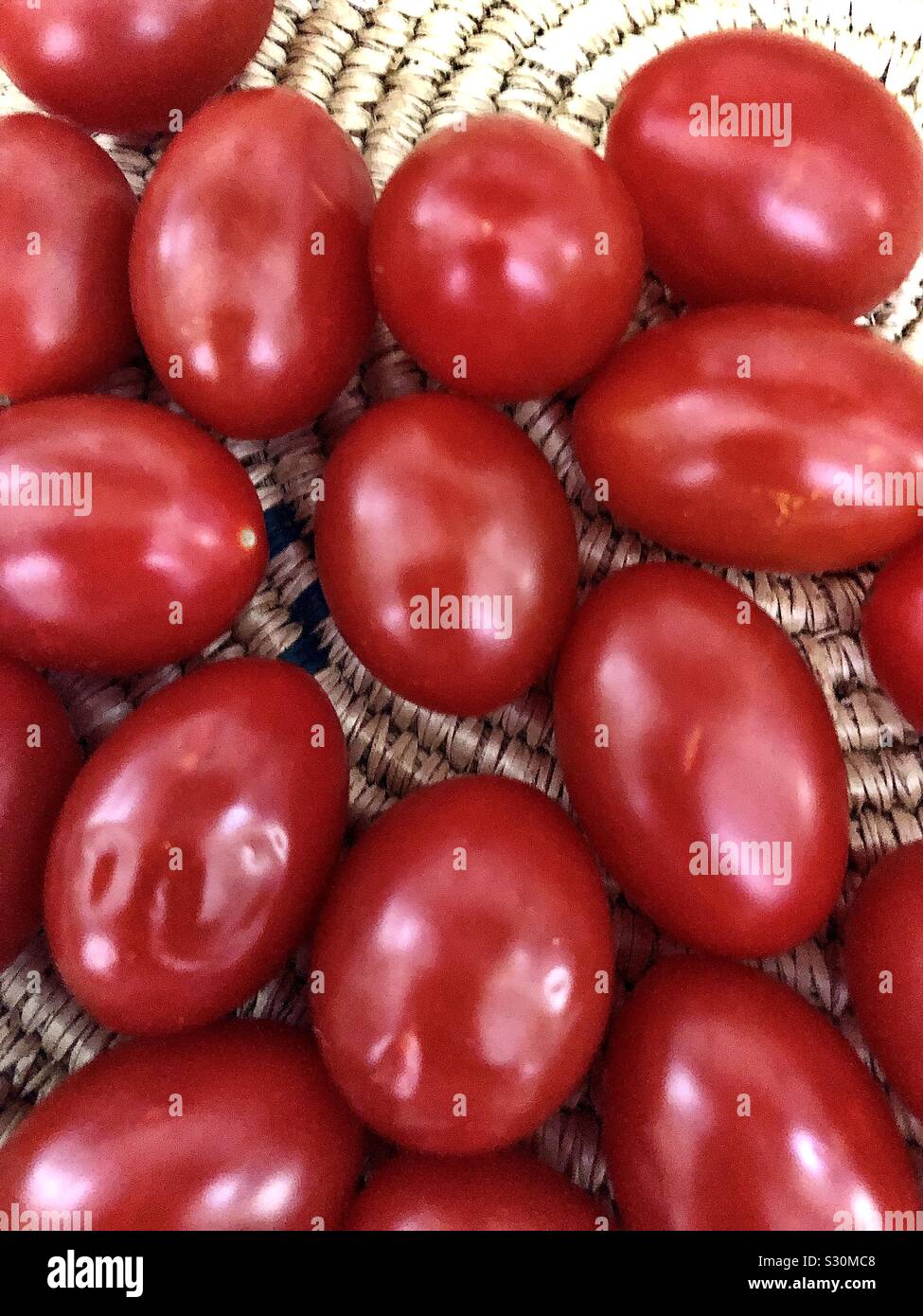 Baby plum tomatoes - Smartphone Captured Stock Image