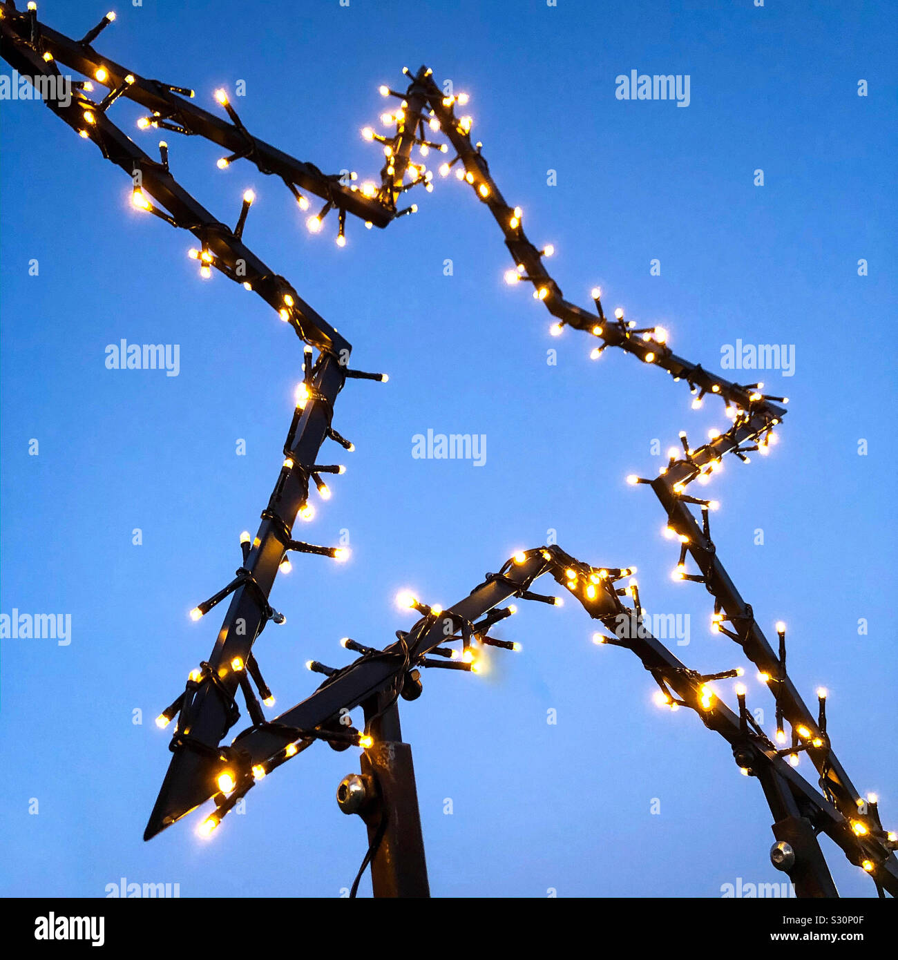 Christmas Star - Smartphone Captured Stock Image