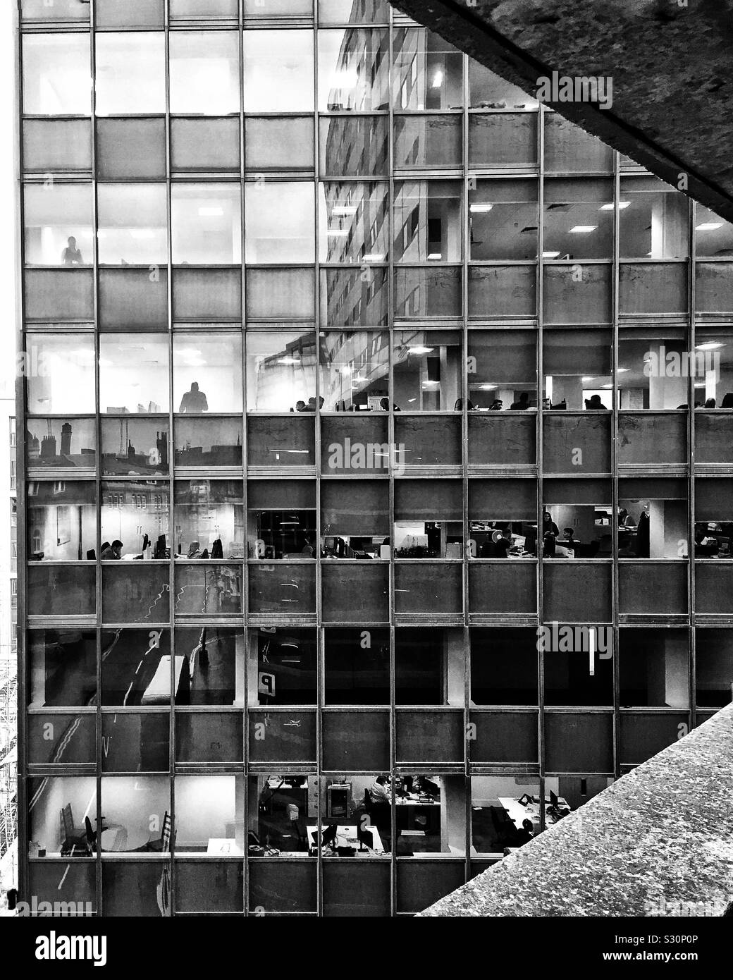 Office workers - Smartphone Captured Stock Image