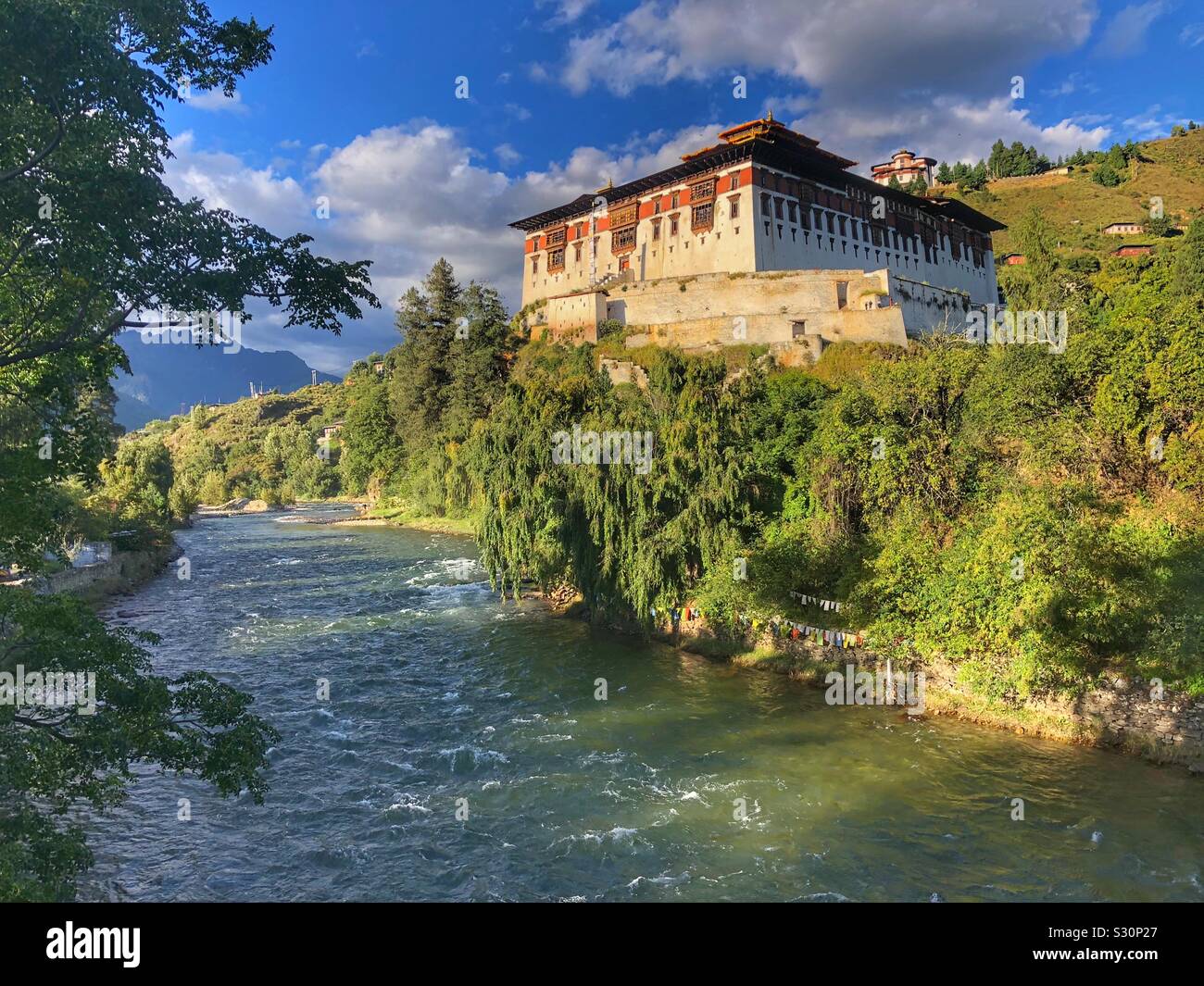 Beautiful Bhutanese landscape. - Smartphone Captured Stock Image