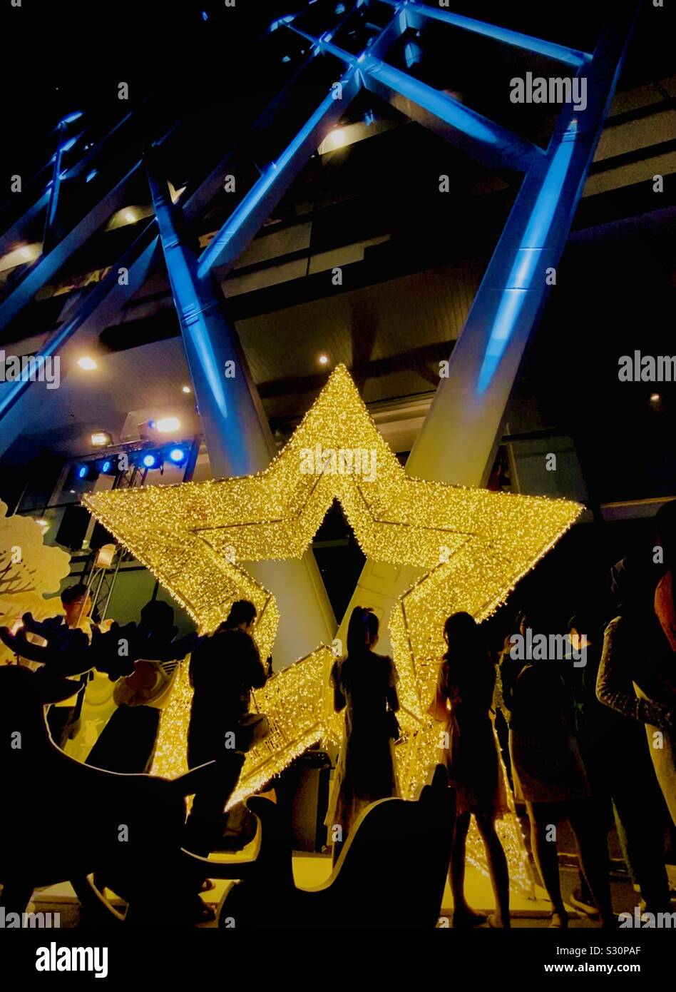 Christmas star - Smartphone Captured Stock Image