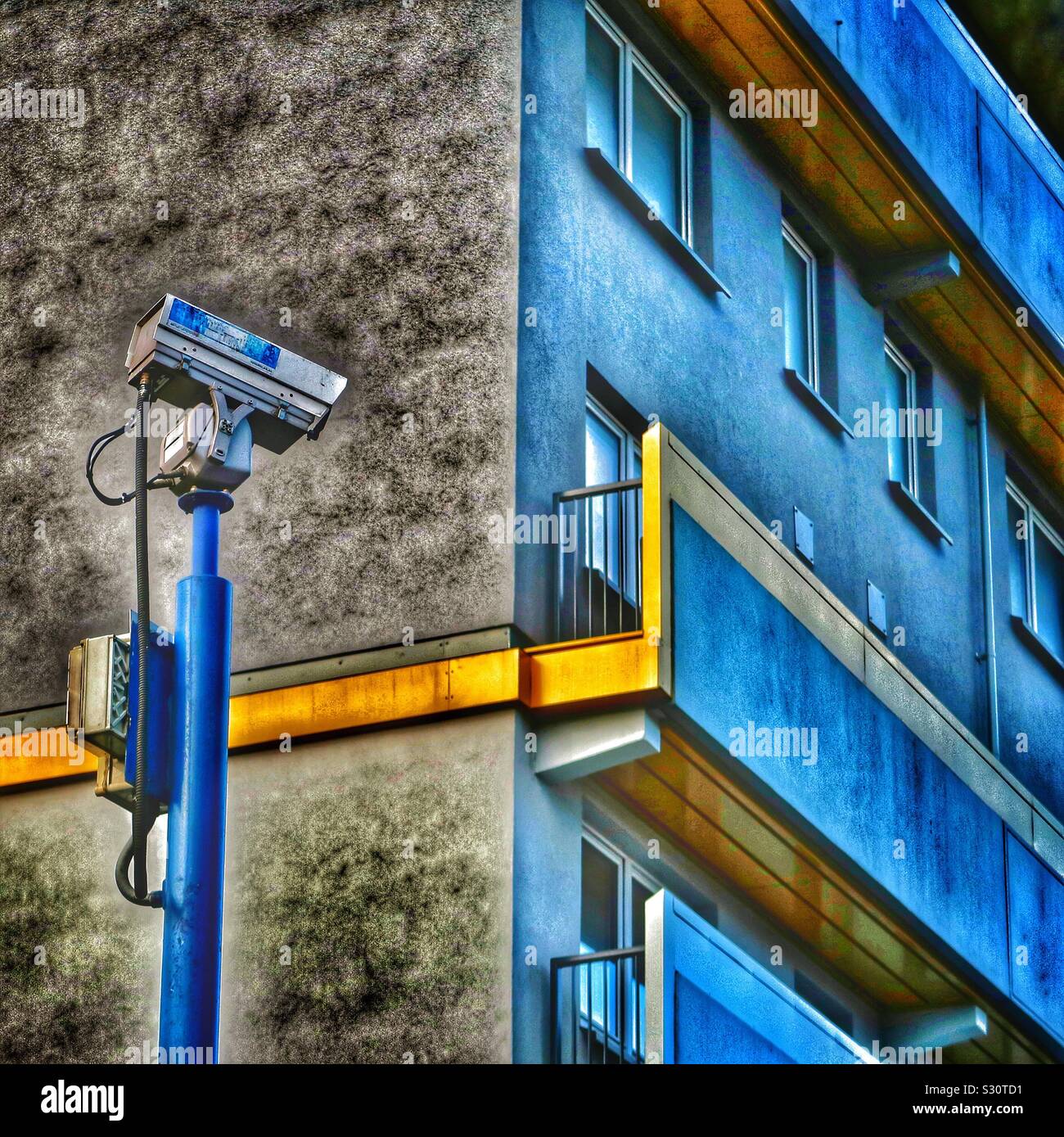 cctv camera - Smartphone Captured Stock Image