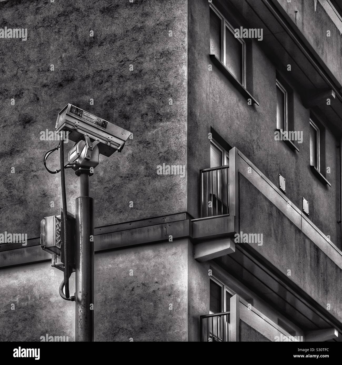 Dark surveillance - Smartphone Captured Stock Image