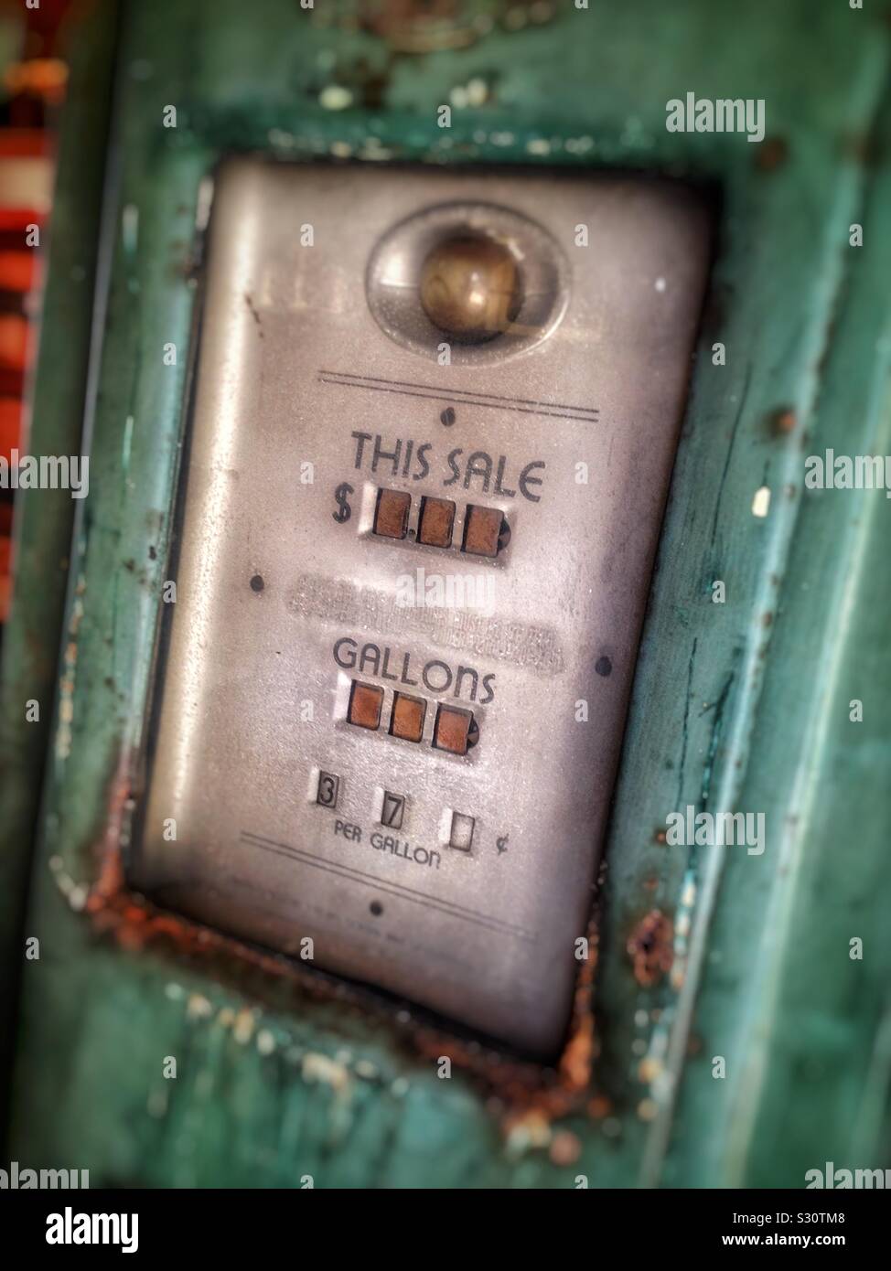 Old gas pump - Smartphone Captured Stock Image