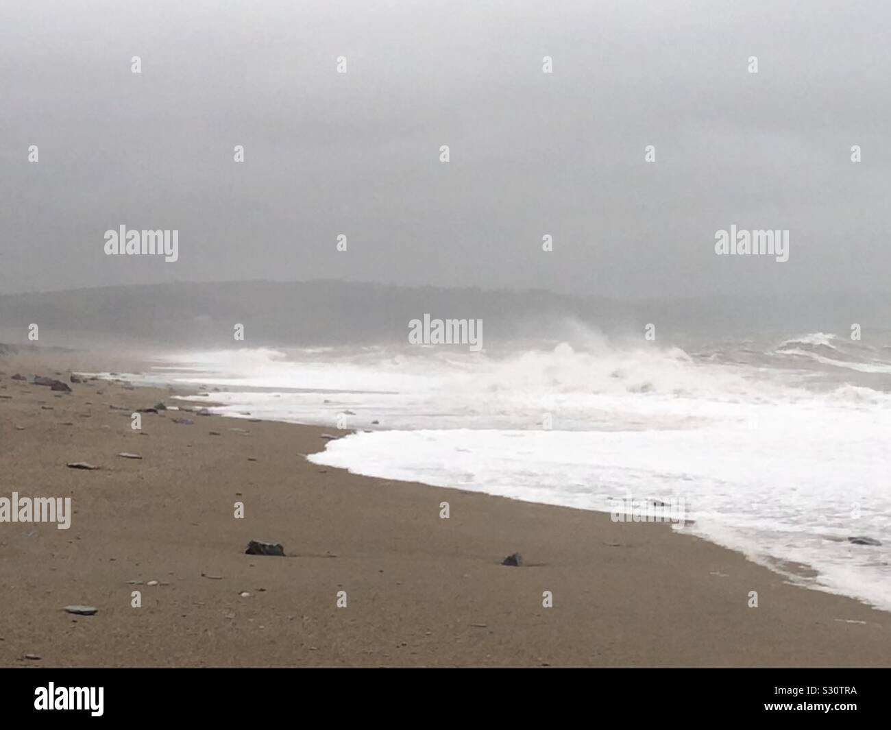 Slapton Sands - Wave Power - Smartphone Captured Stock Image