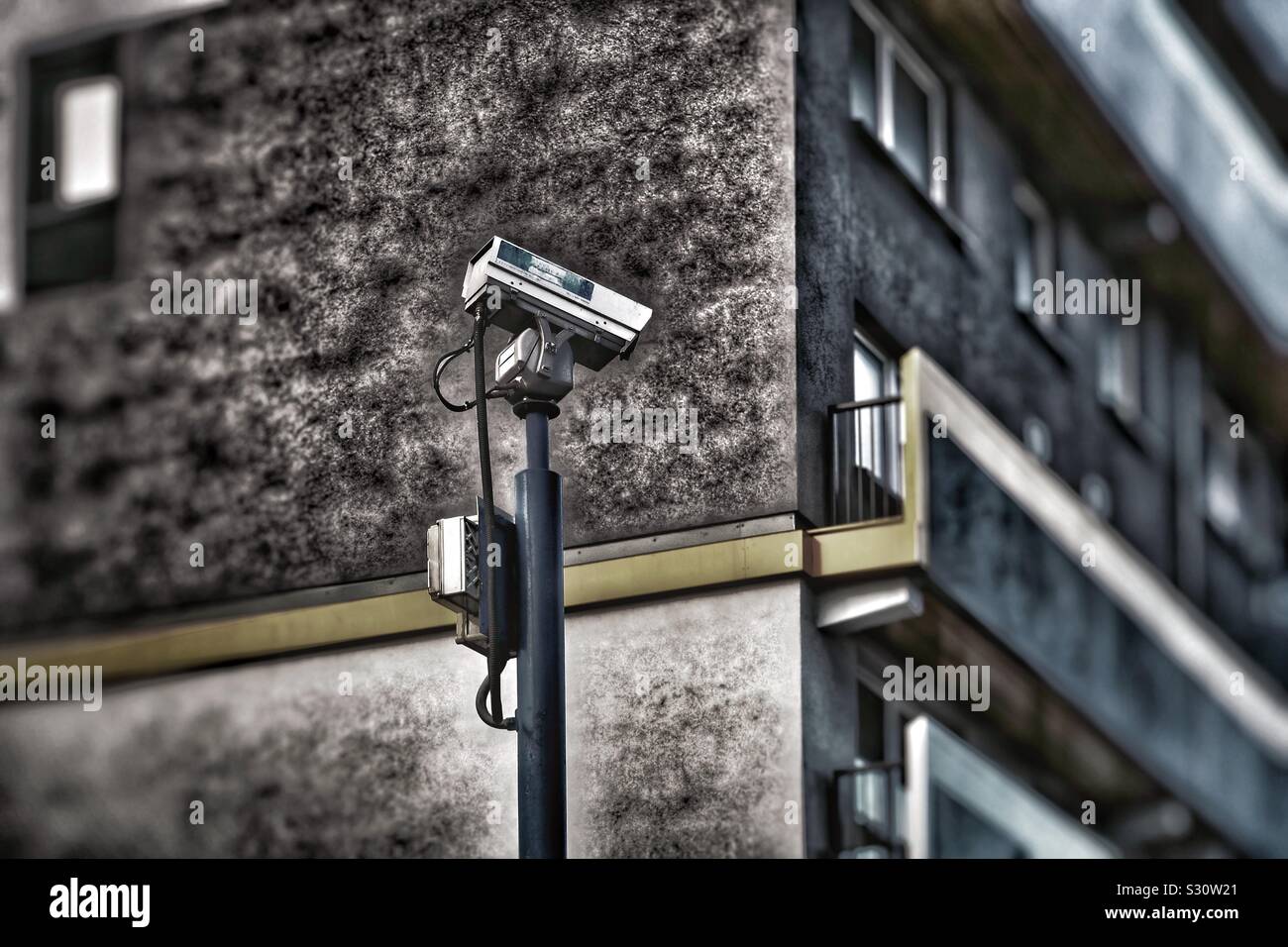 Hard security in the city - Smartphone Captured Stock Image