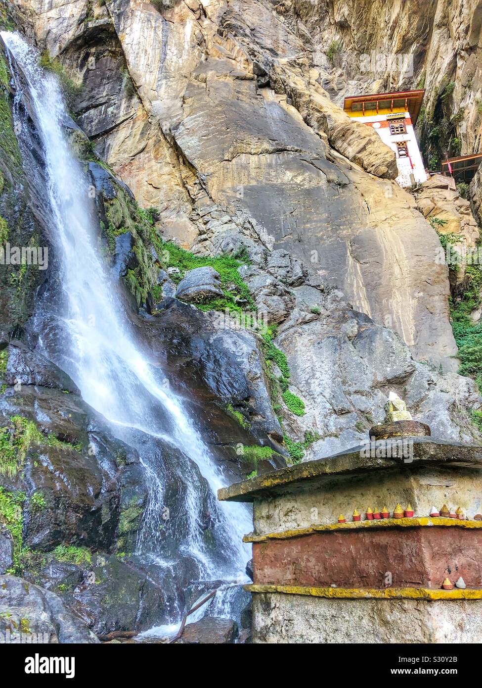 On the way to the Tiger’s Nest monastery in Bhutan. - Smartphone Captured Stock Image