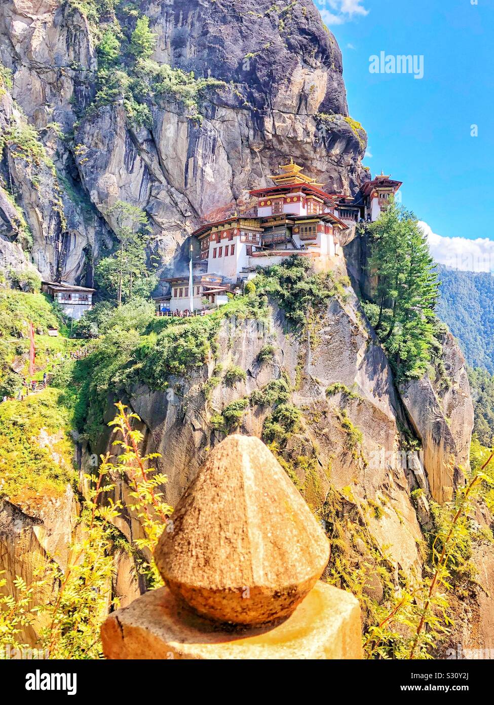 Tiger’s Nest Monastery in Bhutan. - Smartphone Captured Stock Image