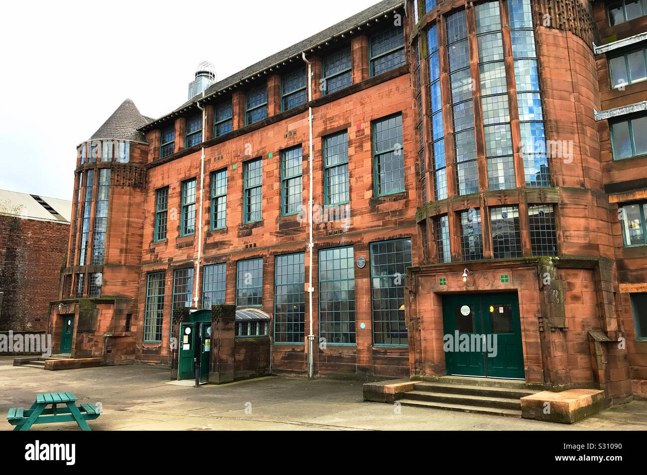 Scotland Street School Museum. Charles Rennie Mackintosh designed School in Glasgow, Scotland. Opened in 1906. - Smartphone Captured Stock Image
