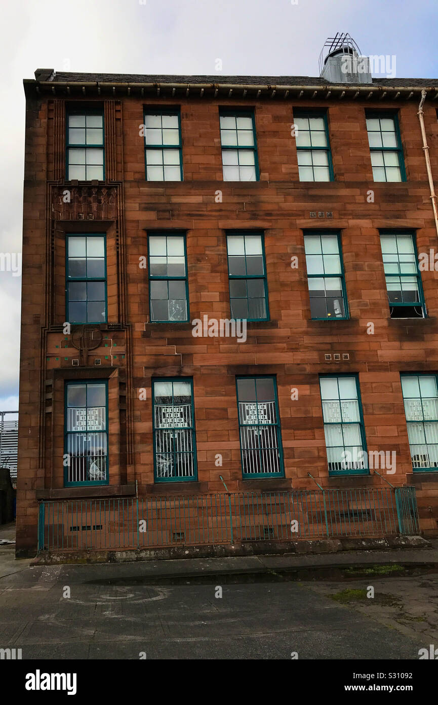 Scotland Street School Museum. Charles Rennie Mackintosh designed School in Glasgow, Scotland. Opened in 1906. - Smartphone Captured Stock Image