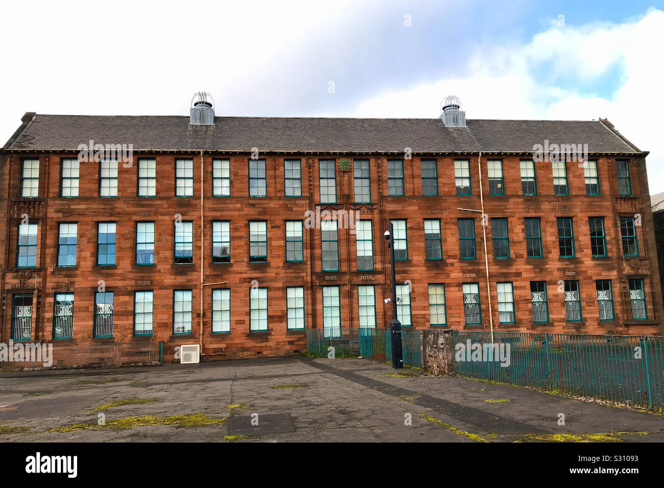 Scotland Street School Museum. Charles Rennie Mackintosh designed School in Glasgow, Scotland. Opened in 1906. - Smartphone Captured Stock Image