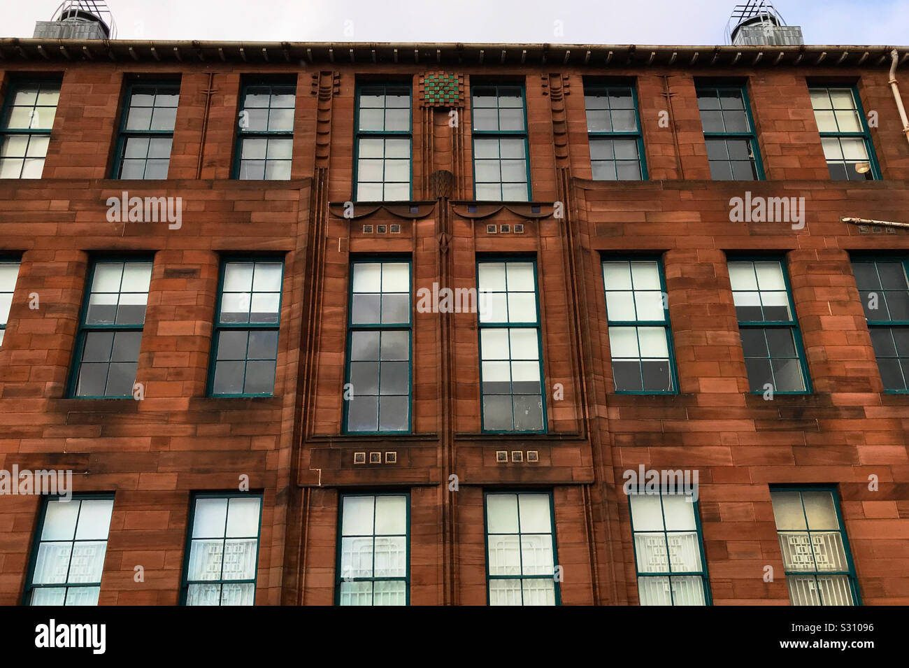 Scotland Street School Museum. Charles Rennie Mackintosh designed School in Glasgow, Scotland. Opened in 1906. - Smartphone Captured Stock Image