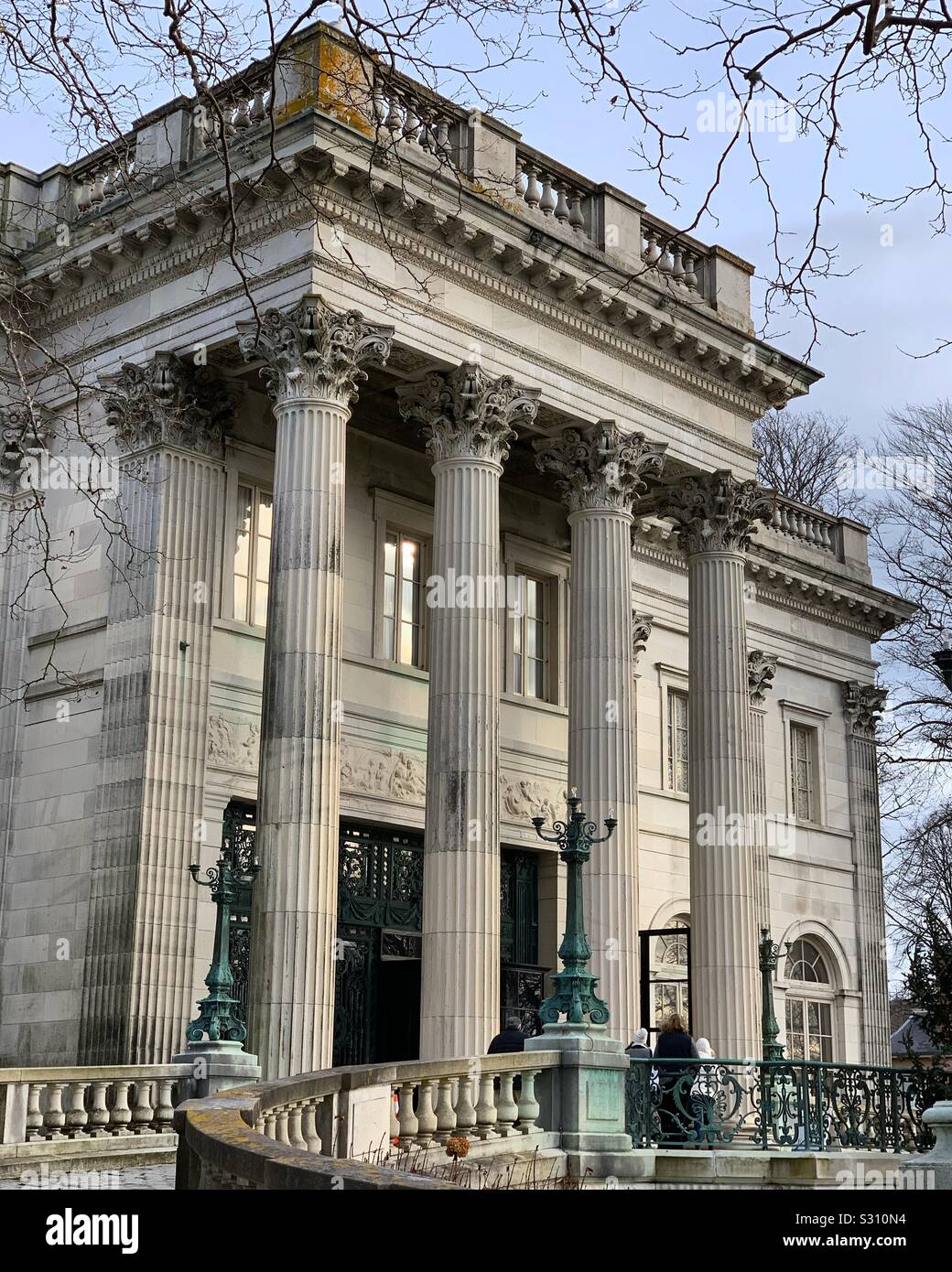 Marble House, Newport, Rhode Island, United States - Smartphone Captured Stock Image