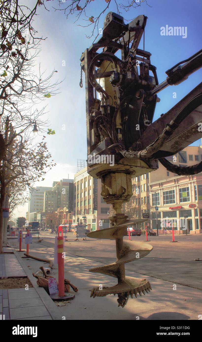 Van Ness Ave Construction Stock Photo Alamy