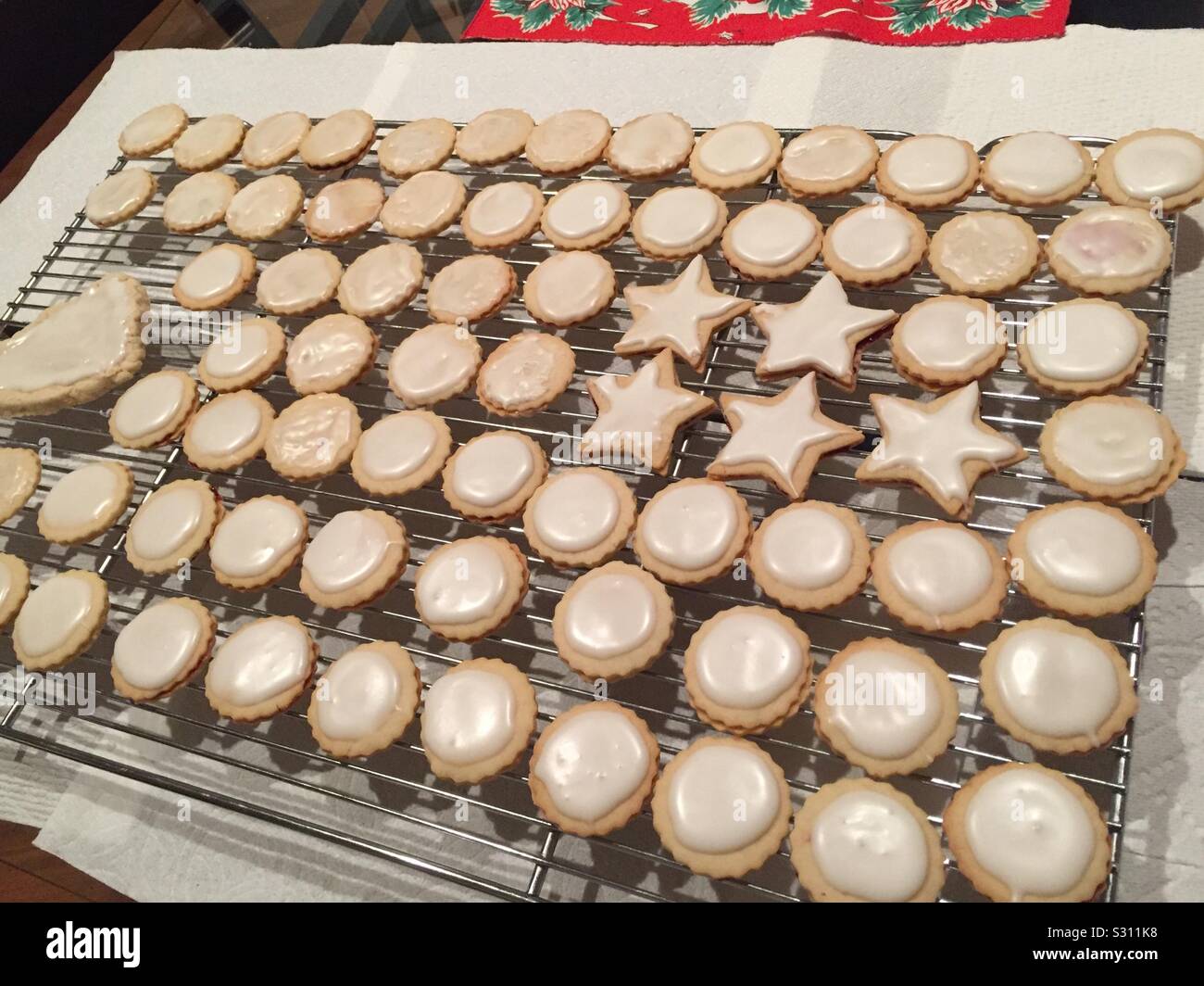 Christmas Butter Cookies - Smartphone Captured Stock Image