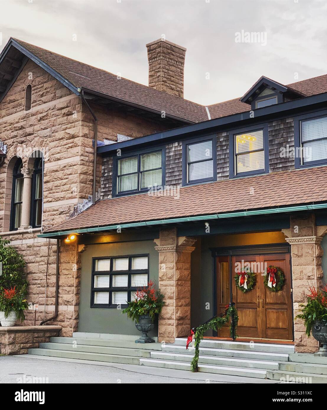 OceanCliff Hotel in December, Newport, Rhode Island, United States - Smartphone Captured Stock Image