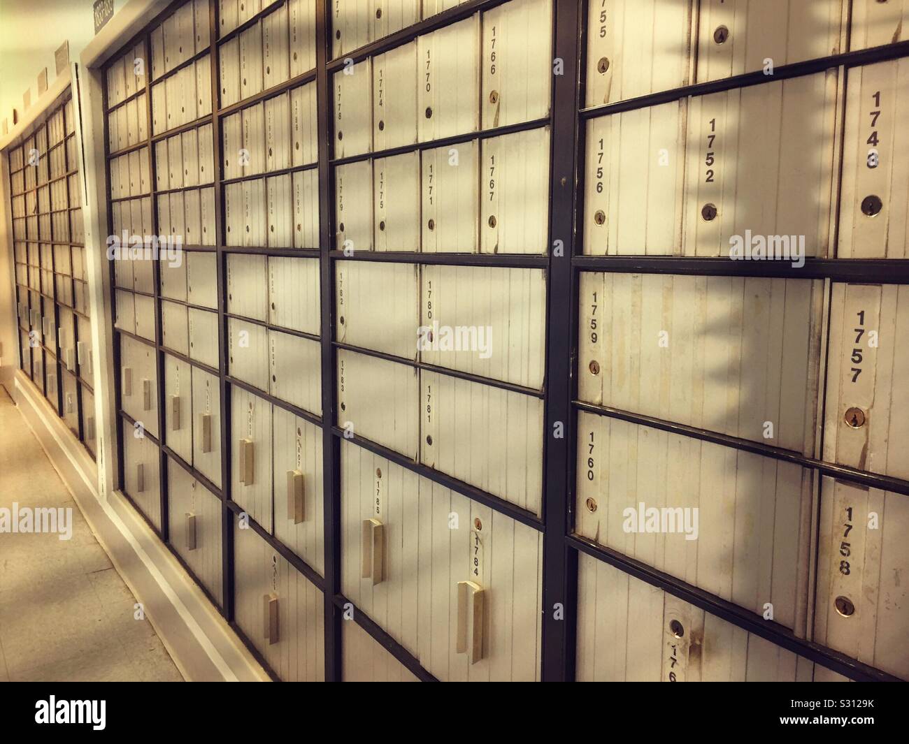 Most US post office locations have post office boxes for rent Stock