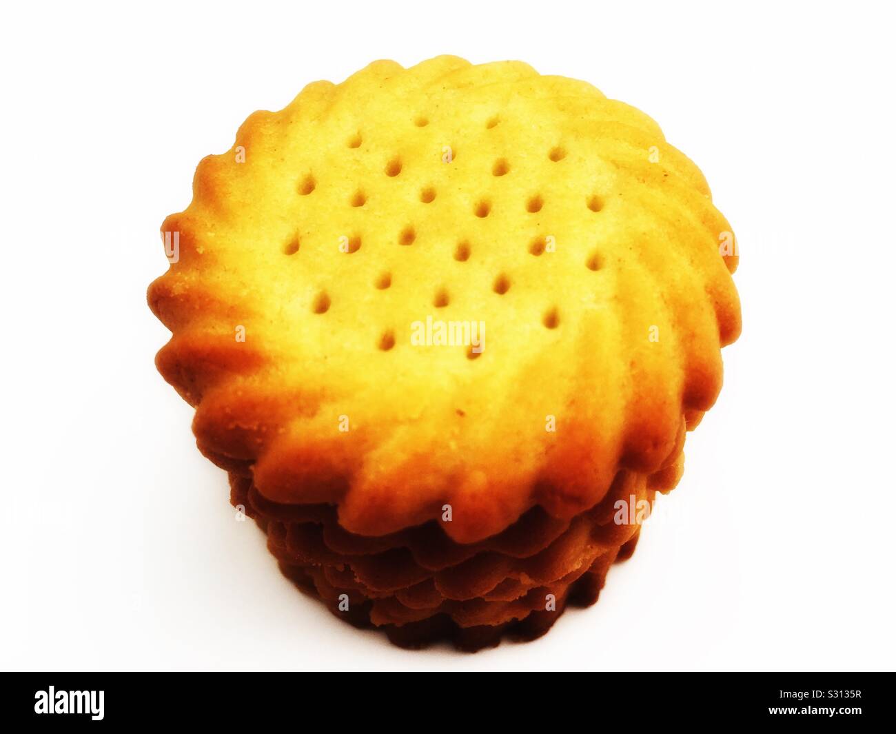 McVities rich highland shortie biscuits - Smartphone Captured Stock Image