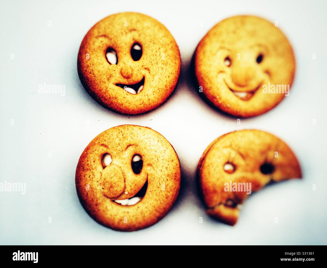 McVities Happy Faces biscuits Stock Photo Alamy