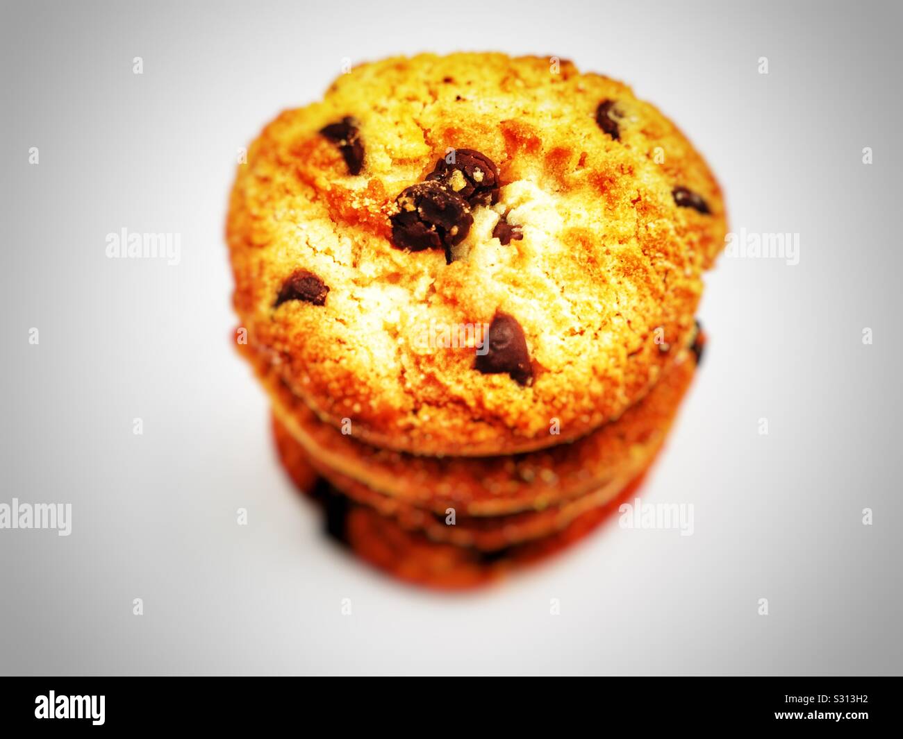 McVities choc chip cookie - Smartphone Captured Stock Image