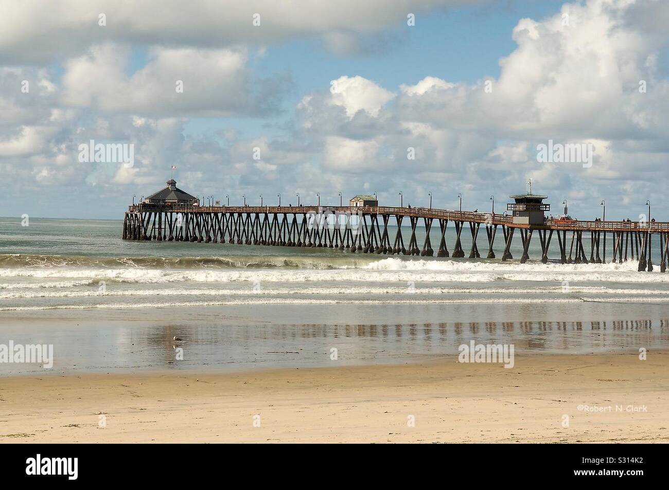 The pier at Imperial Beach California Stock Photo