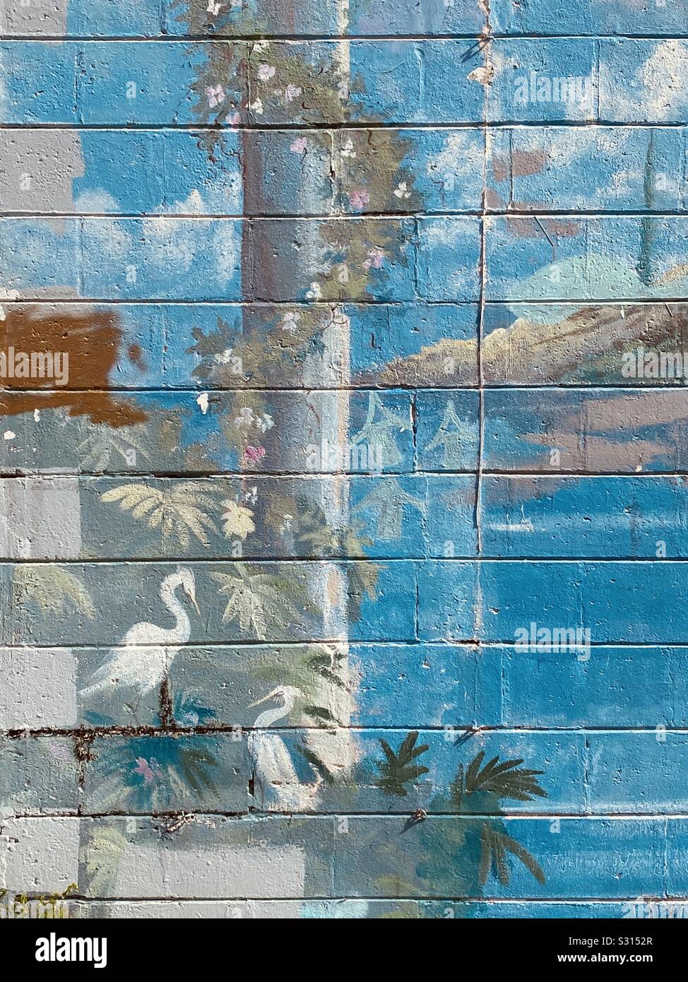 Mural in Melbourne, FL Stock Photo Alamy