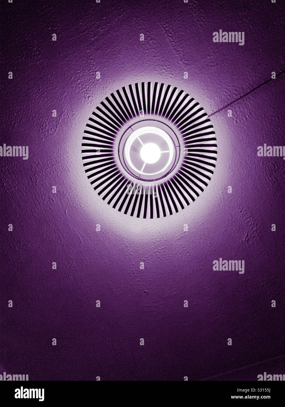 Lampshade on ceiling - Smartphone Captured Stock Image