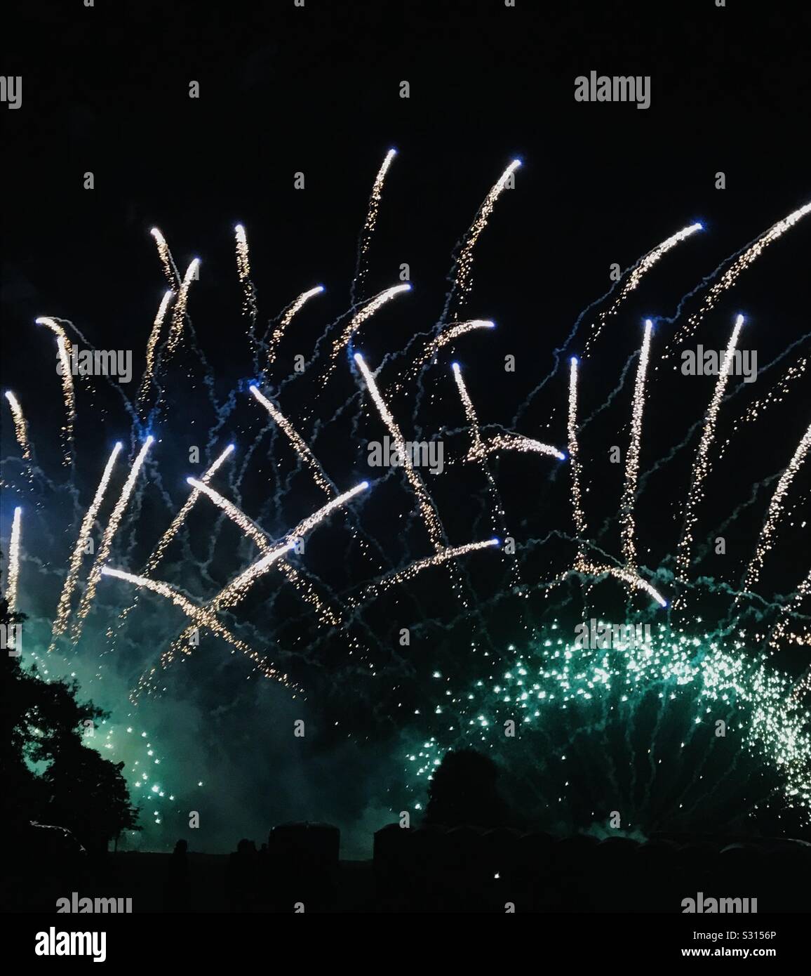 New years eve fireworks Stock Photo Alamy