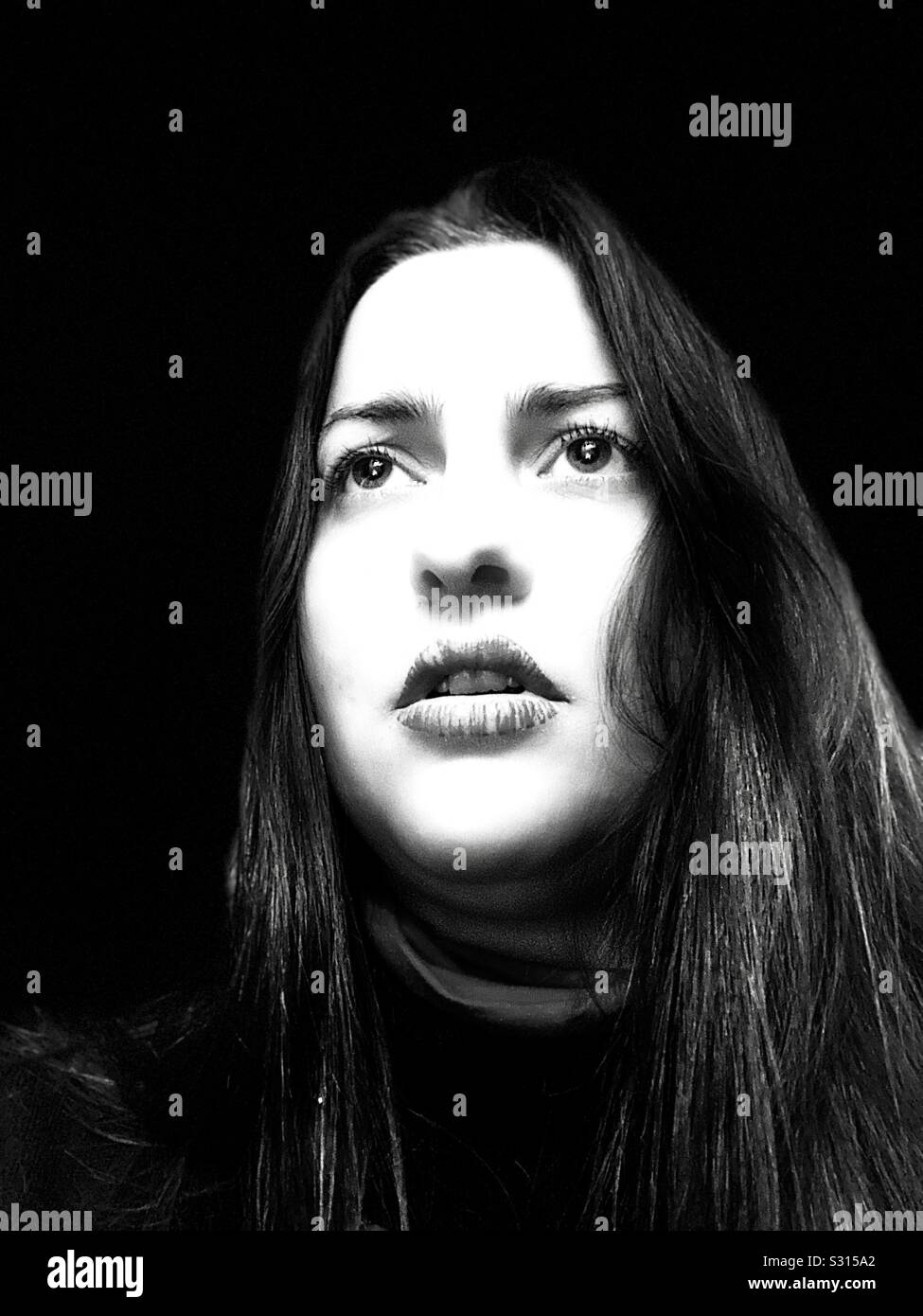 Monochrome expressions - Smartphone Captured Stock Image