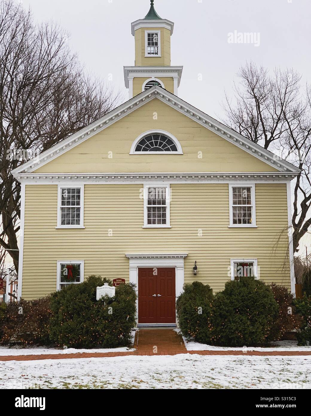 A building at Storrowtown Village, Eastern States Exposition, West Springfield, Massachusetts, United States. - Smartphone Captured Stock Image