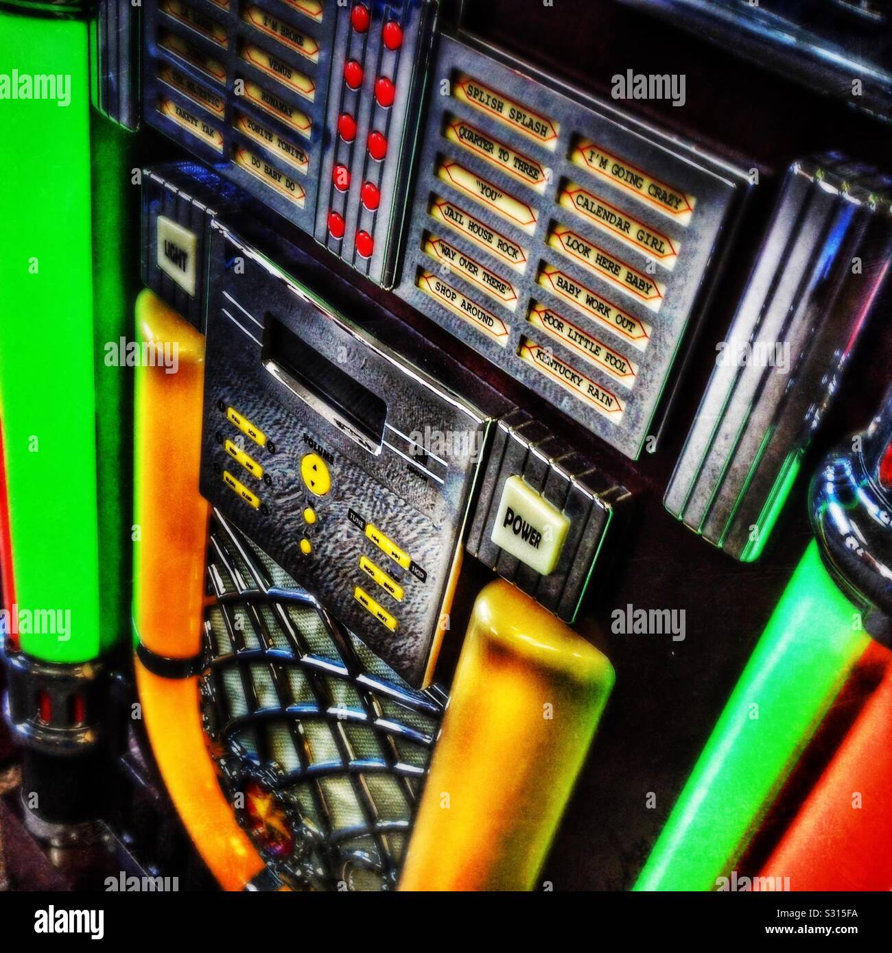 Neon jukebox - Smartphone Captured Stock Image