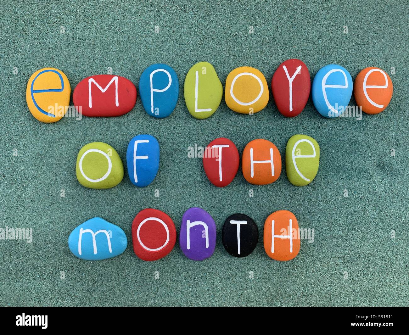Employee of the month - Smartphone Captured Stock Image