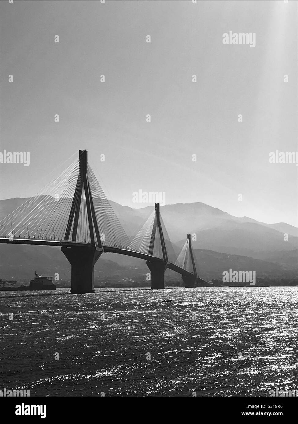 Rio bridge Greece - Smartphone Captured Stock Image