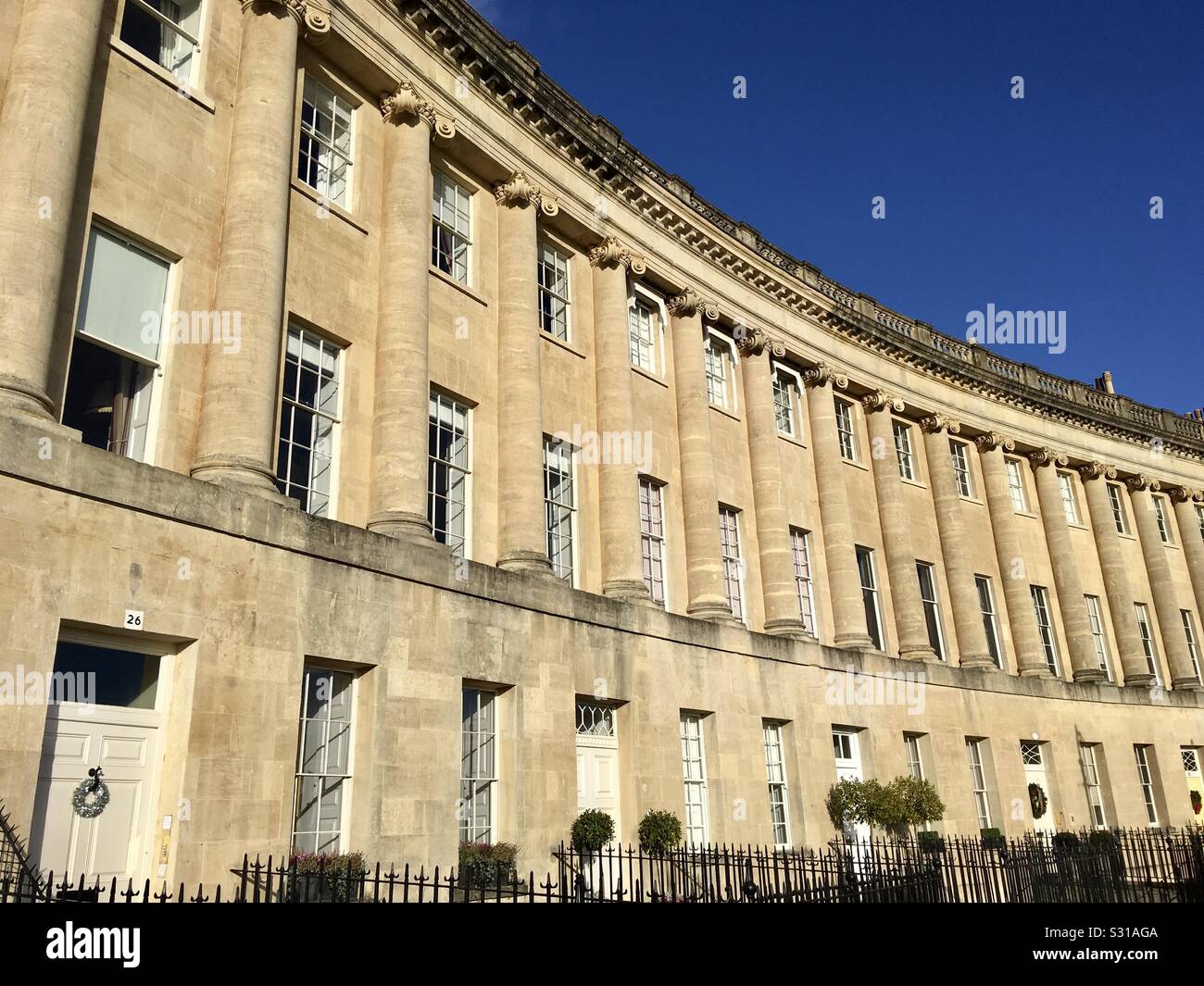Royal Crescent, Bath, England - Smartphone Captured Stock Image