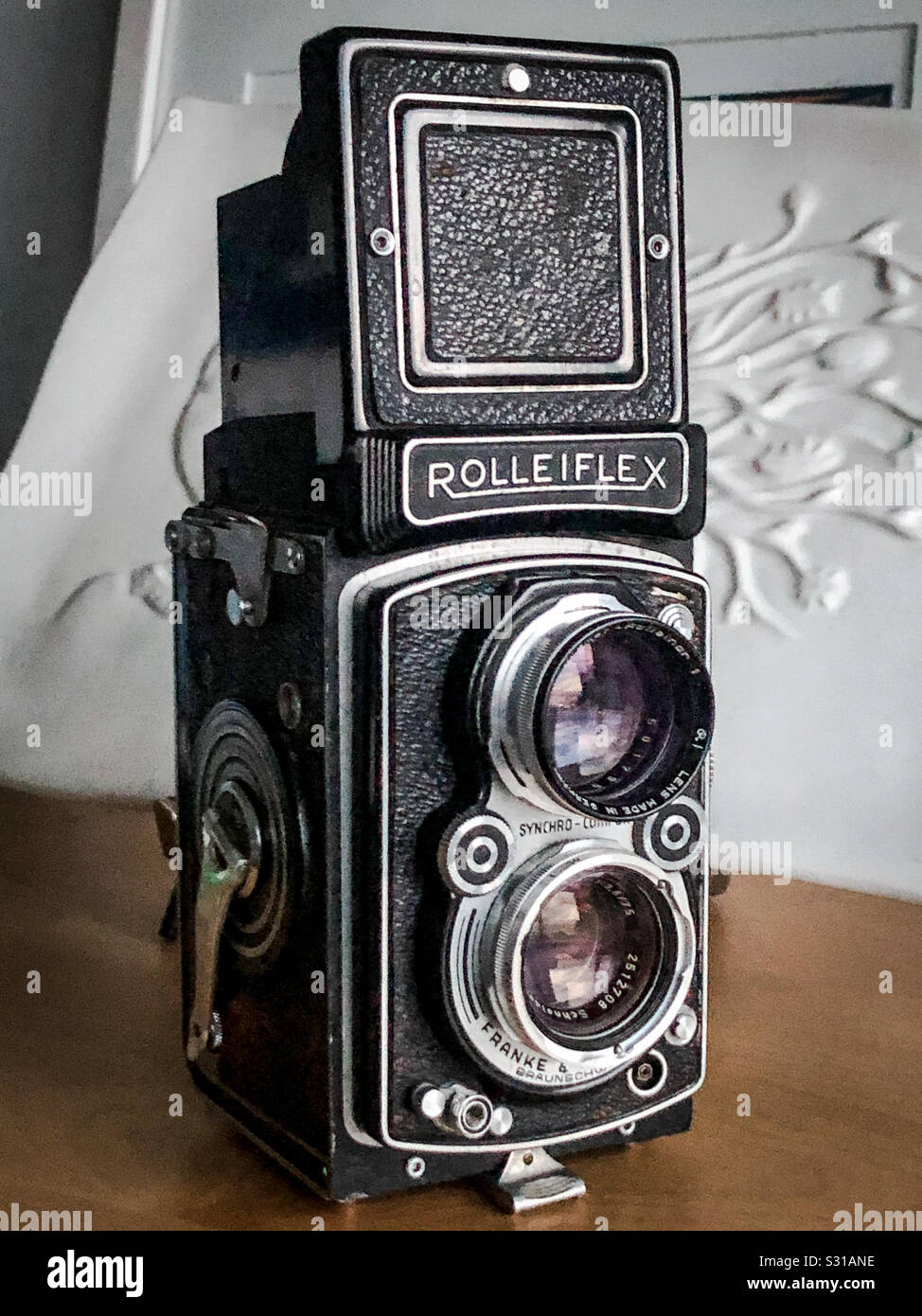 Rolleiflex TLR film camera Stock Photo