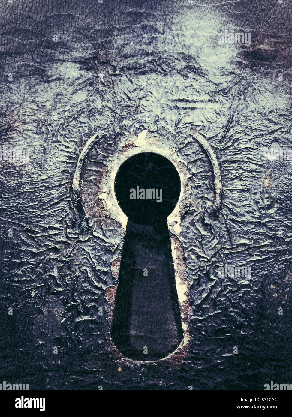 A keyhole - Smartphone Captured Stock Image