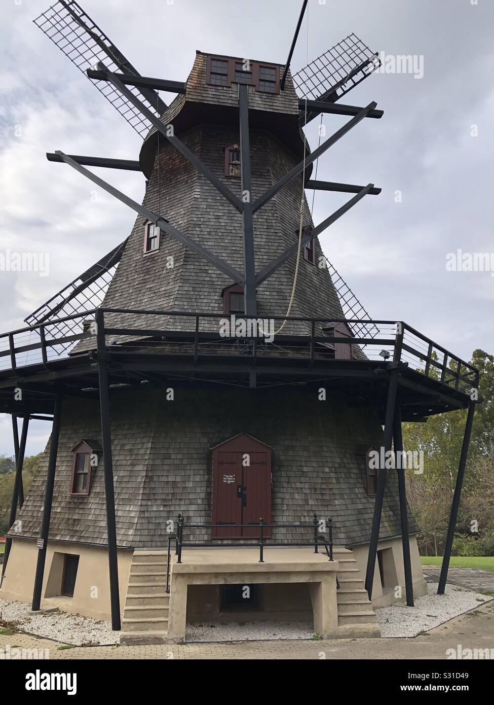 Batavia Windmill in Batavia, Illinois Stock Photo Alamy