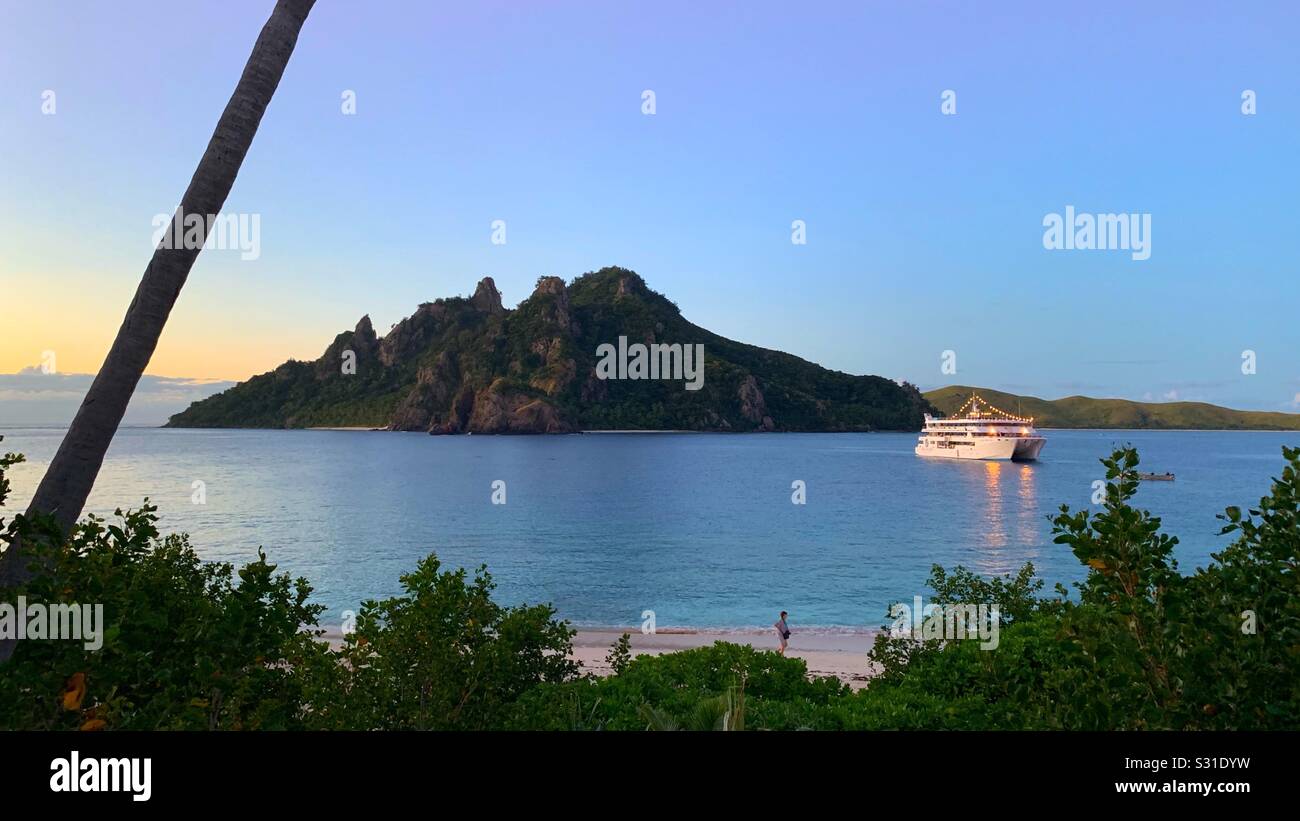 Views from Castaway Island, Fiji - Smartphone Captured Stock Image