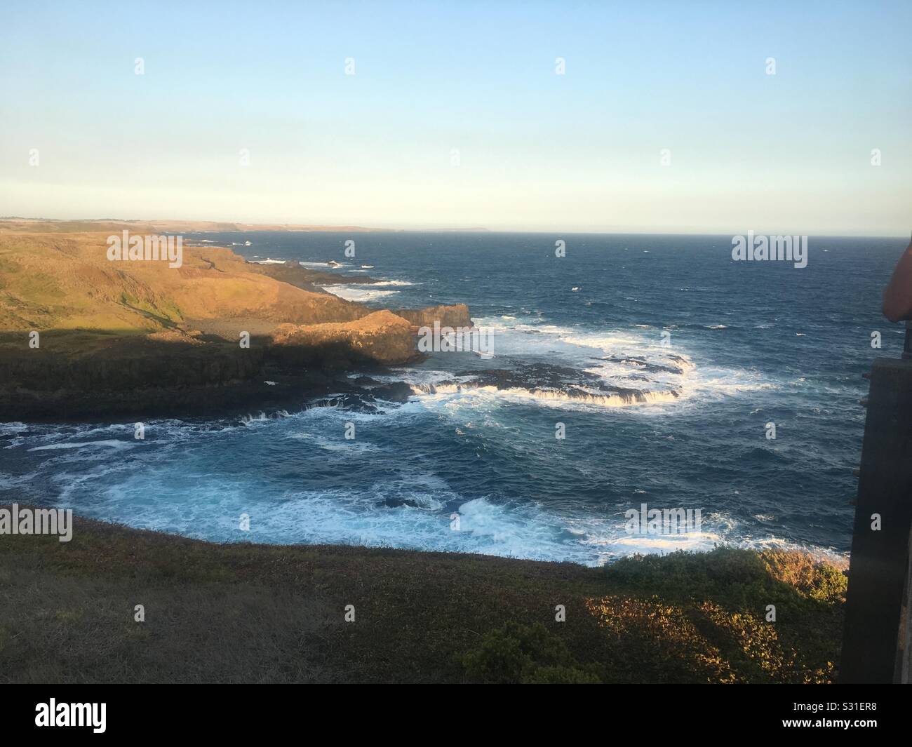 Waves against the Australian Coast Stock Photo