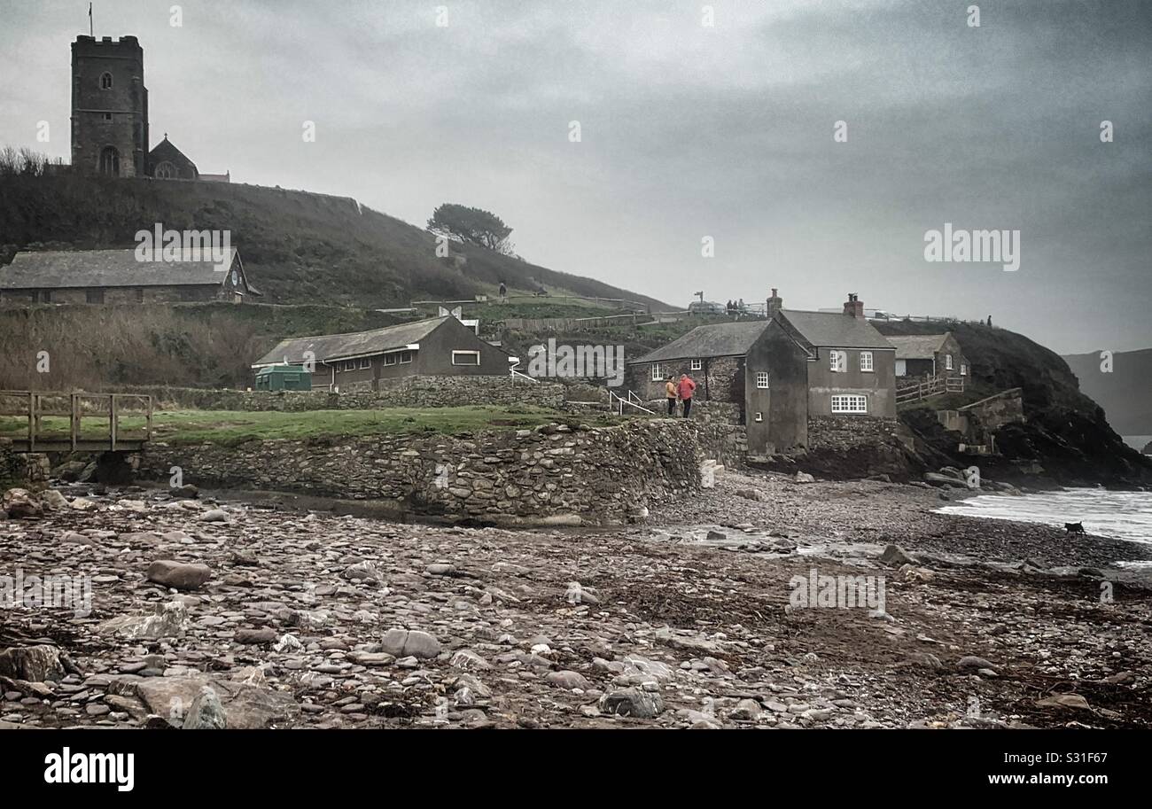 Wembury Beach in Plymouth U.K Stock Photo Alamy