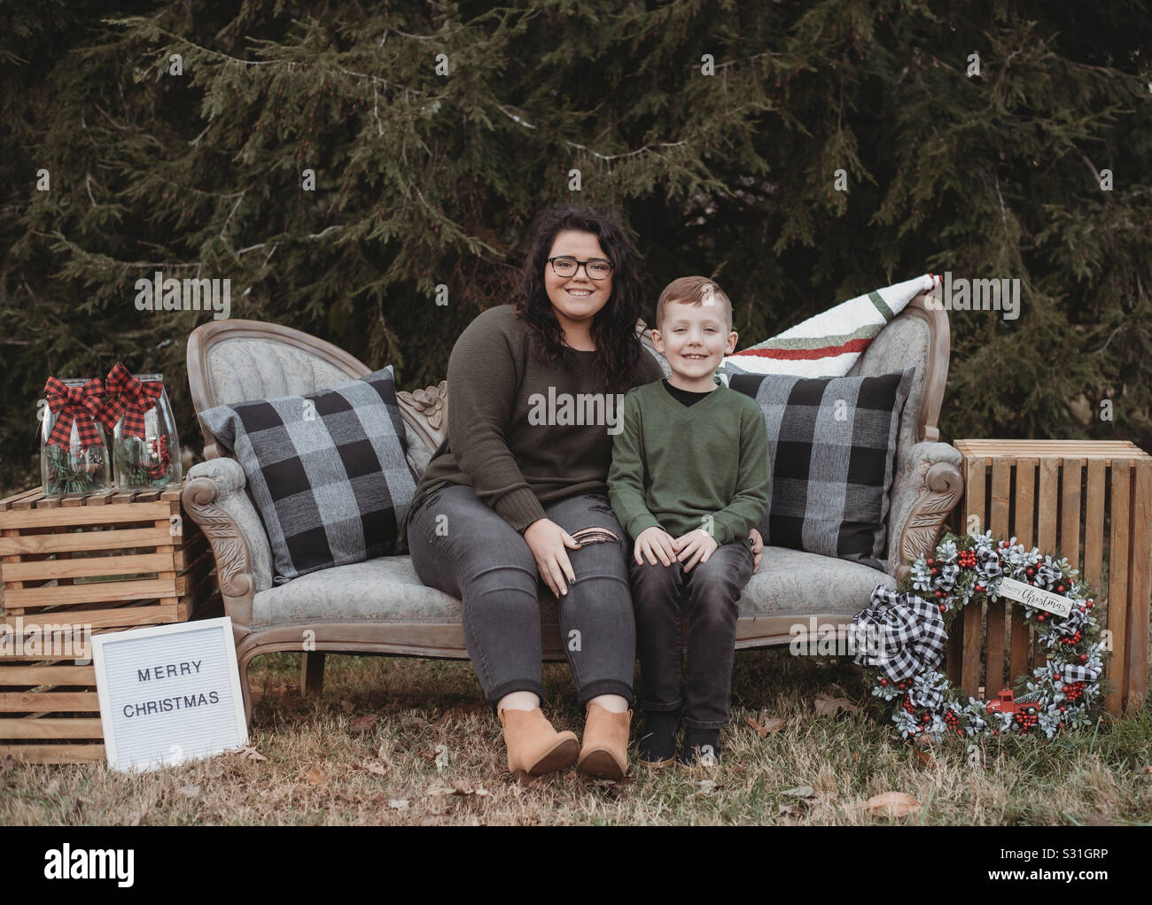 Sister Brother Bond Stock Photo Alamy