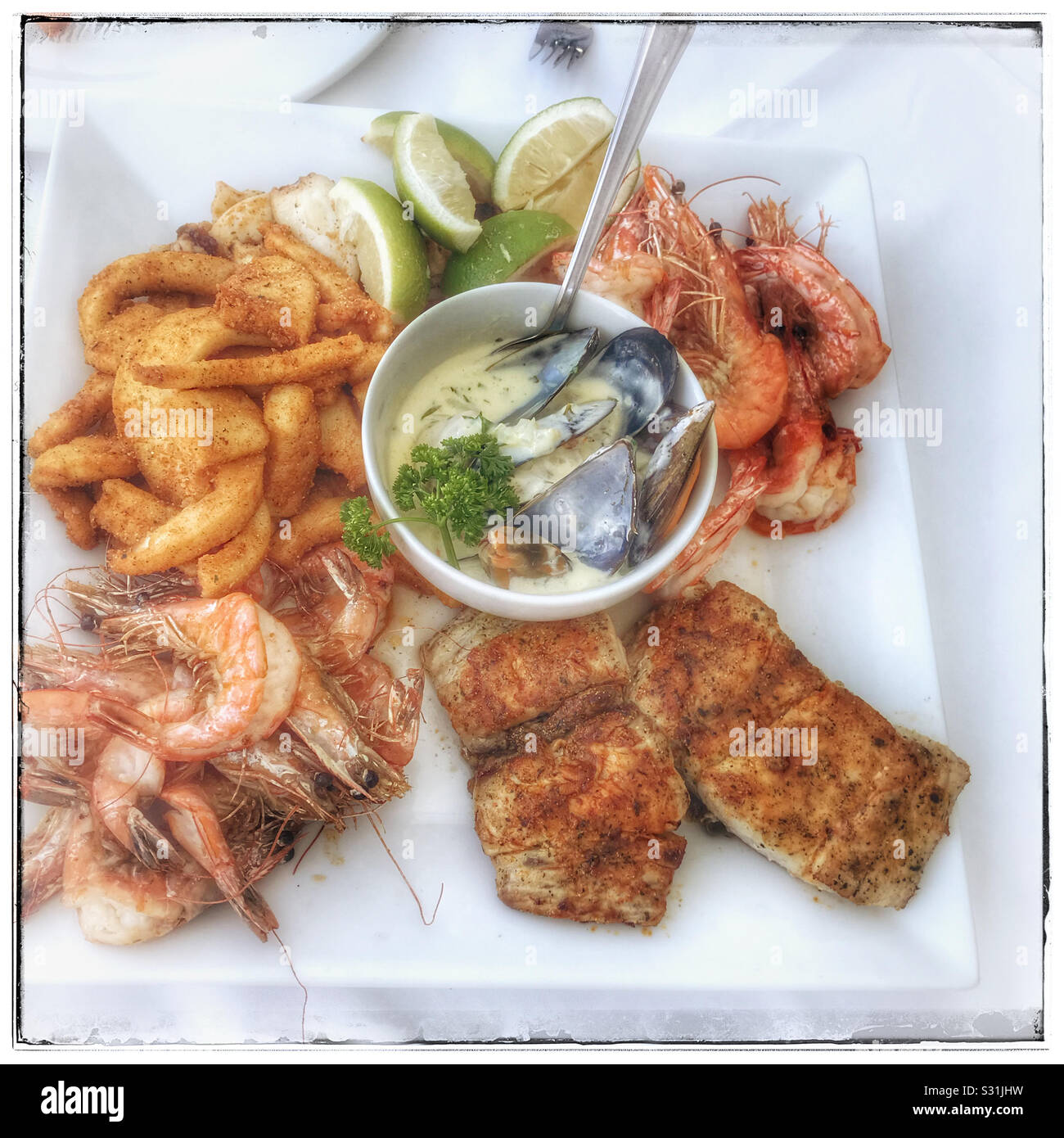 Seafood platter , Arniston Hotel, South Africa Stock Photo - Alamy